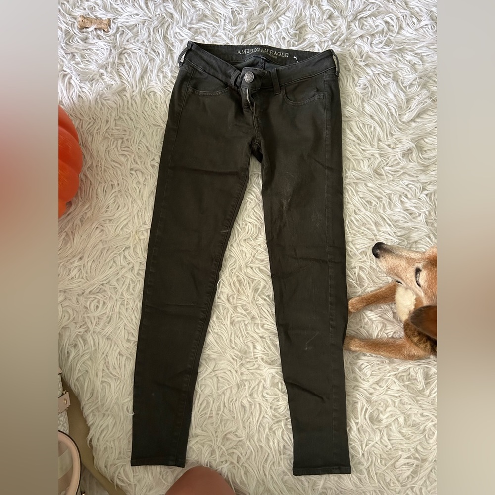 american eagle olive green jeans